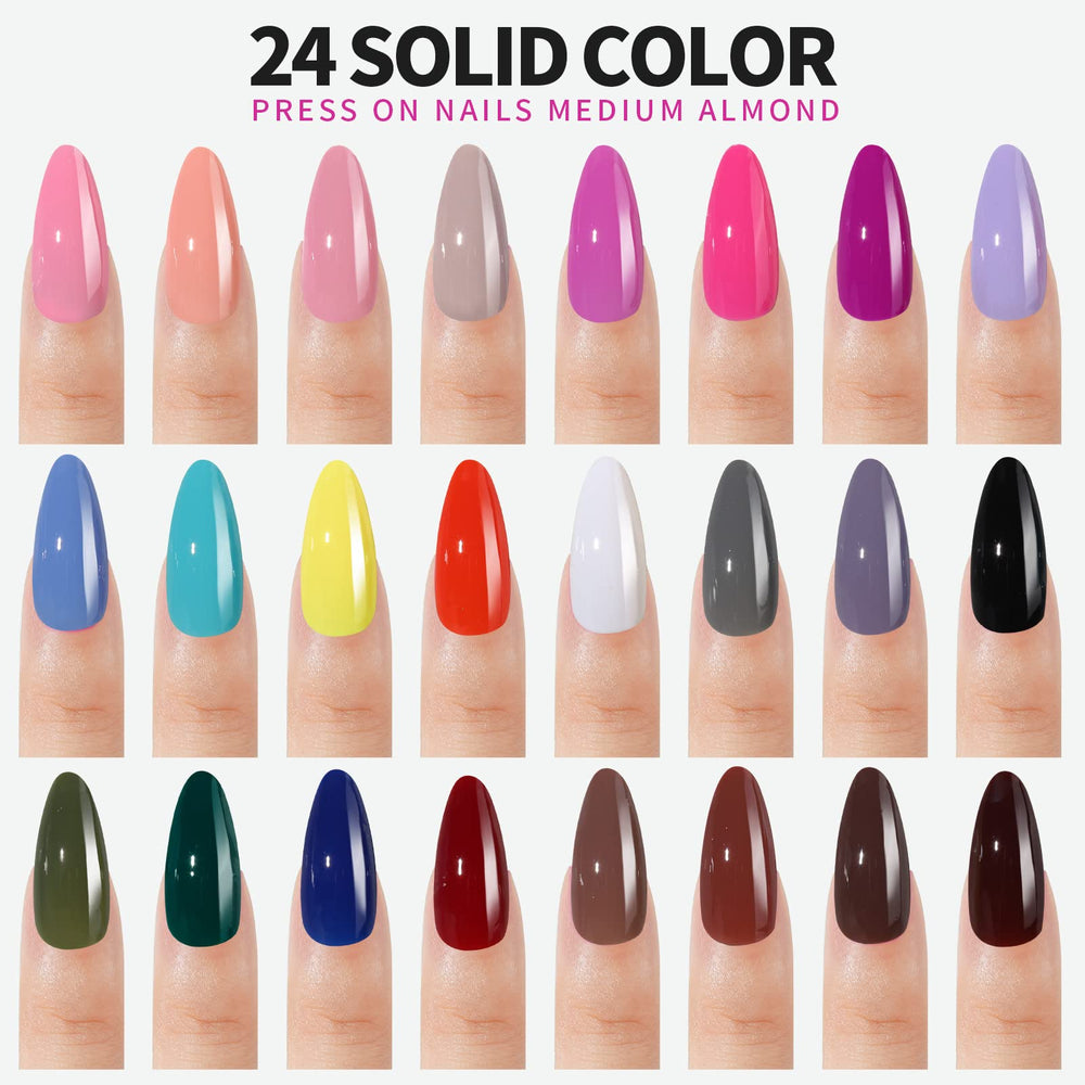 Fandamei medium almond shape for a natural nail silhouette.