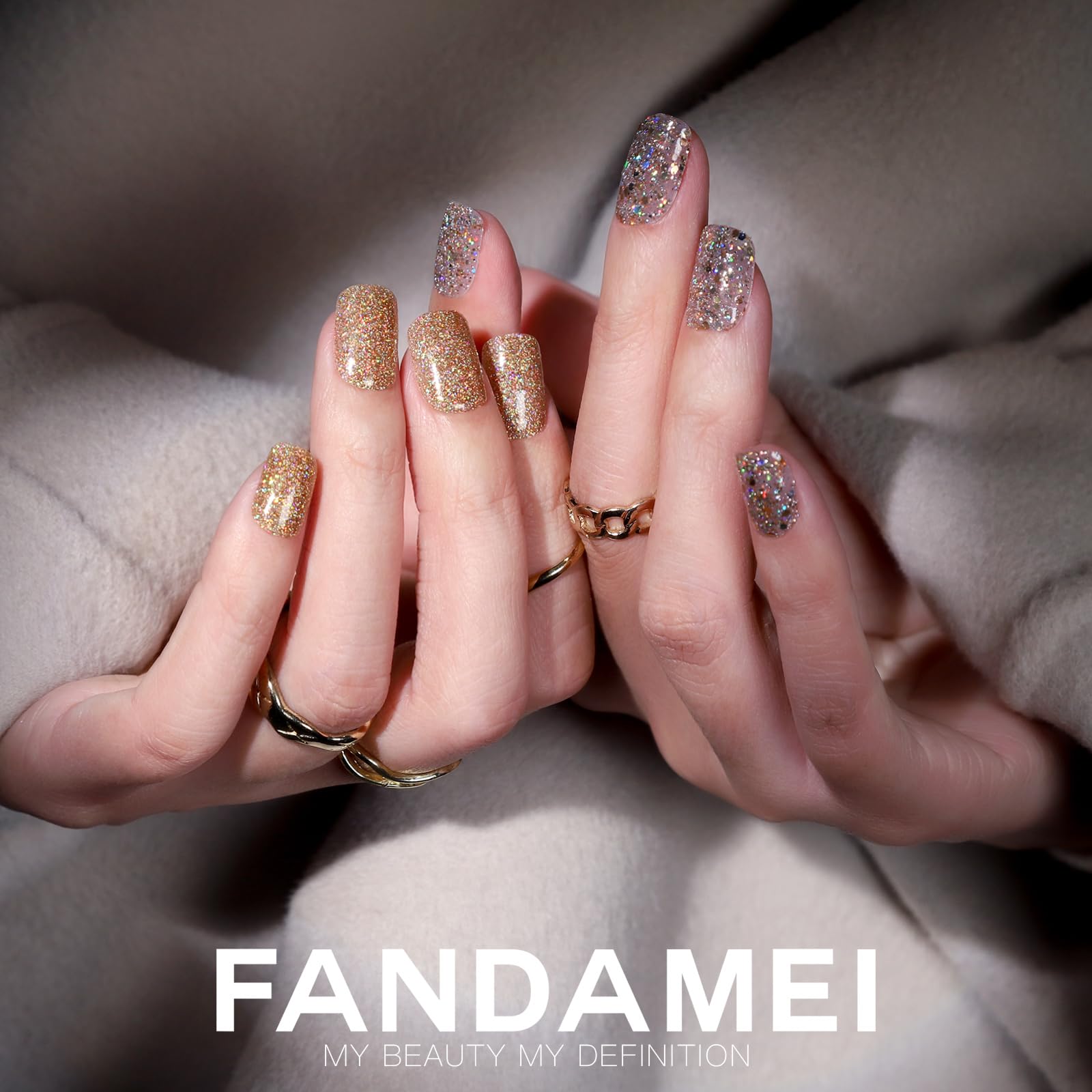 Fandamei nude color nails offer natural-looking options to match outfits.
