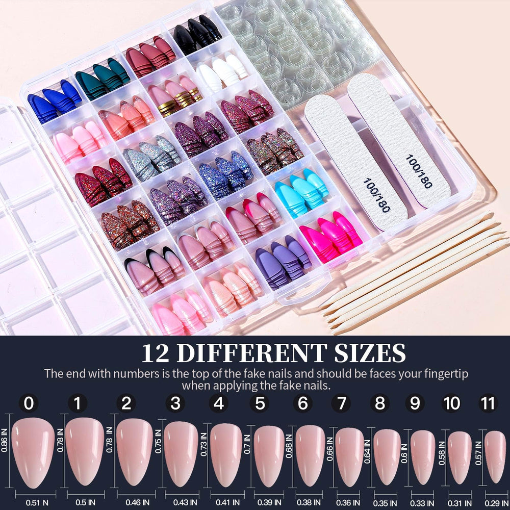 Fandamei included tools and files for nail prep and shaping