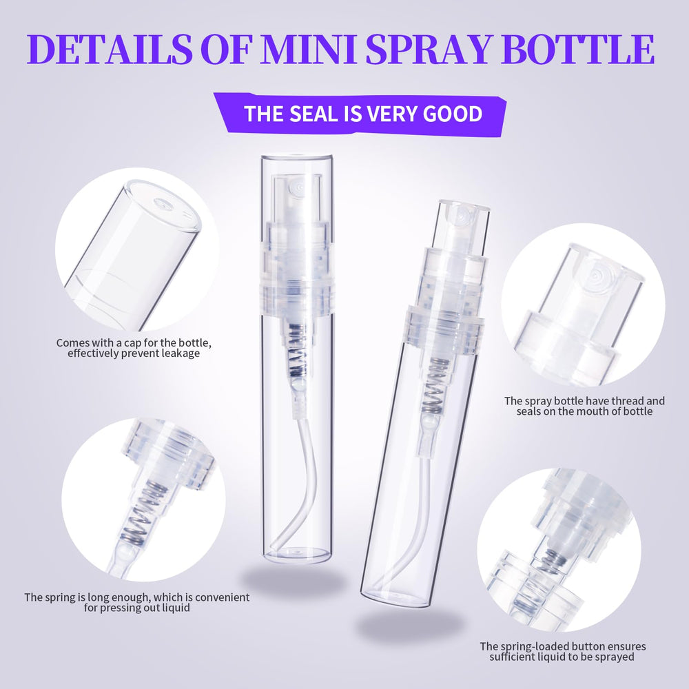 Fandamei spray bottle nozzle with secure screw-top for reliable spray
