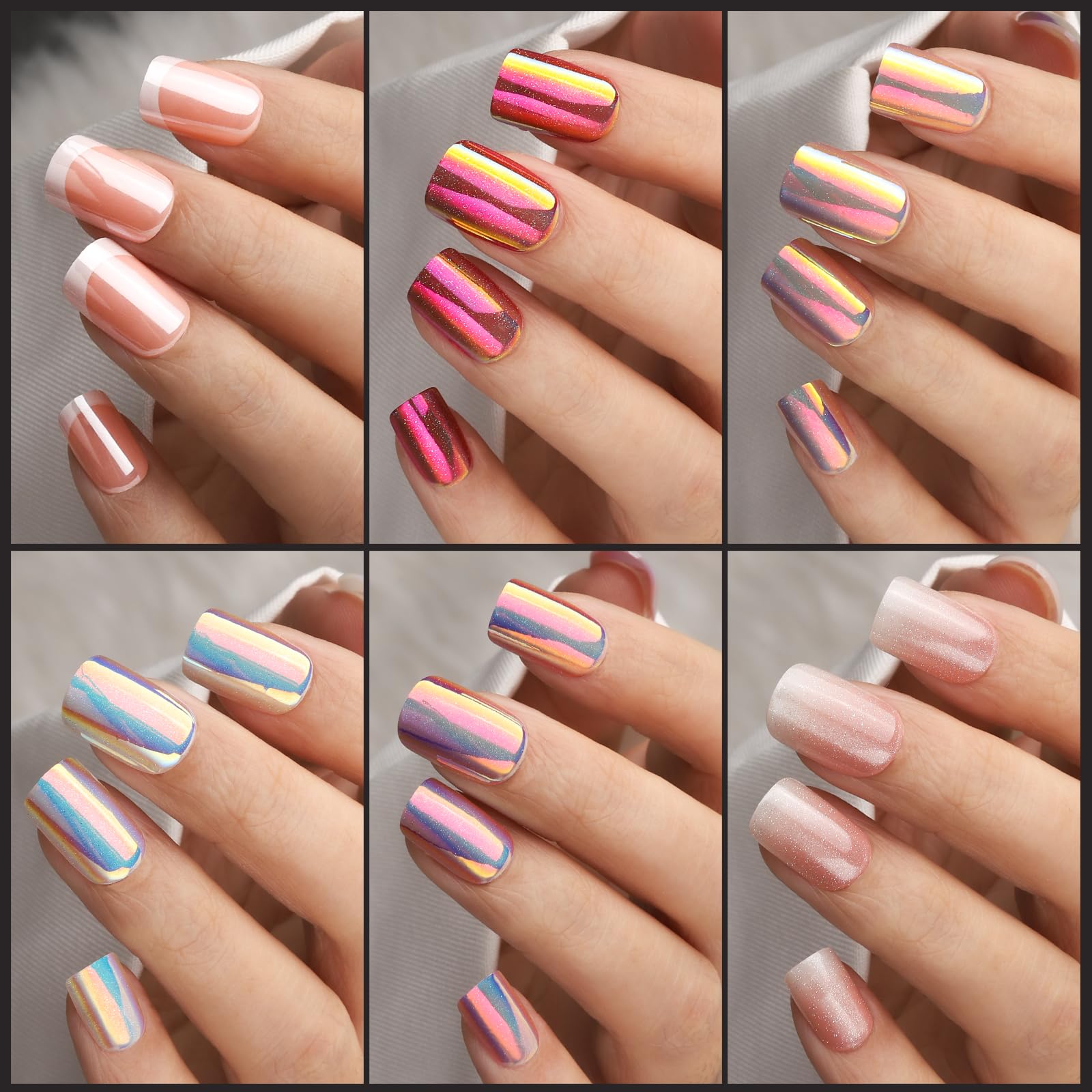 Fandamei inside size chart showing nail size options
