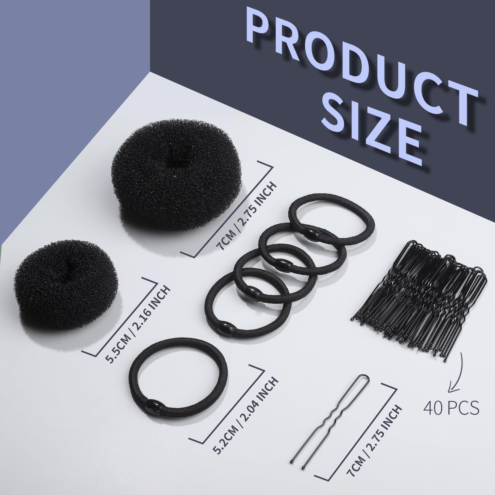 Fandamei small donut bun maker for fine hair and precision shaping