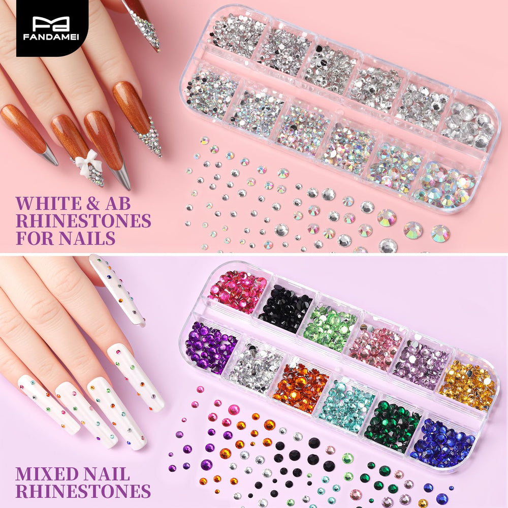 Fandamei tweezers for handling sequins and rhinestones.
