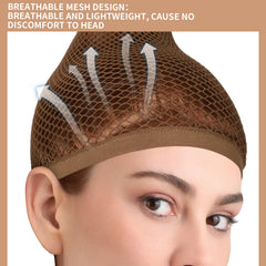 Fandamei breathable mesh design keeps scalp cool under wigs.