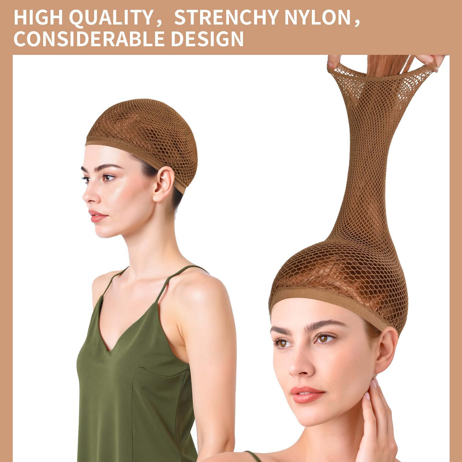 Fandamei non-slip edge ensures wig stays in place.