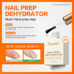 Fanisn 9-in-1 gel nail glue kit displayed for versatile bonding.