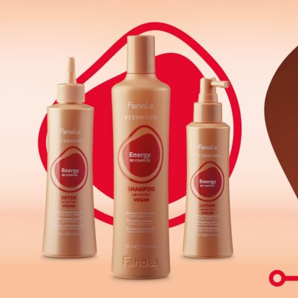Fanola Energizing Dry Scalp Lotion product box and bottle showcase professional Italian care