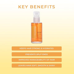 Fanola Liquid Crystals serum texture on hand for detangling