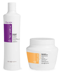 Fanola No Yellow Shampoo bottle front shows violet pigment for toning yellow hues