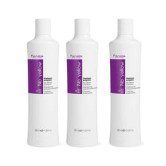 Fanola No Yellow Shampoo bottle pour neutralizing yellow tones in lightened hair