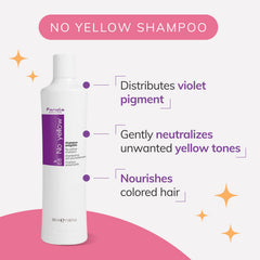 Fanola No Yellow Shampoo on platinum hair for ashier silver tones