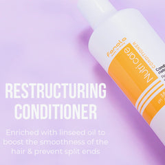 Fanola Nutri Care Conditioner bottle dispensing rich conditioning