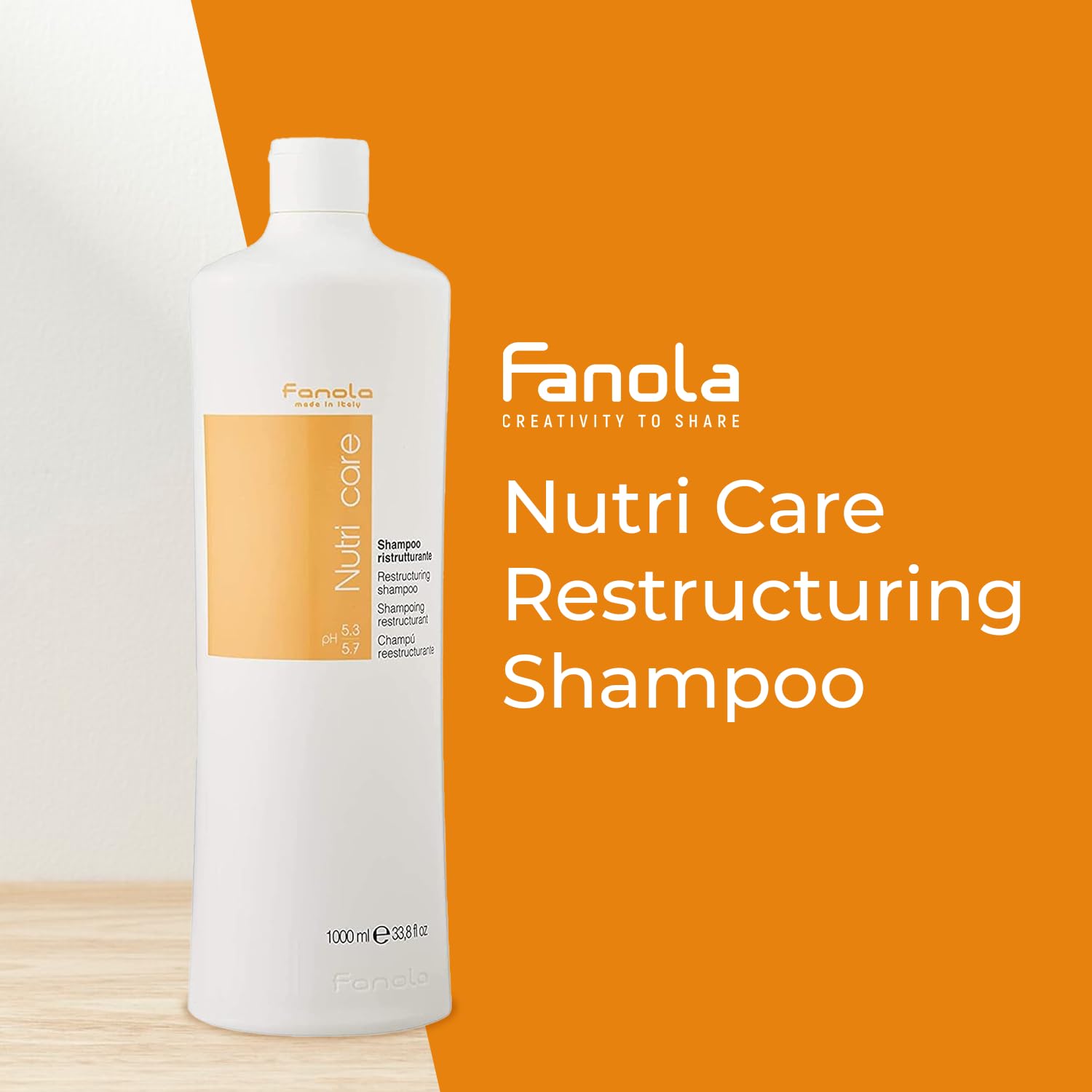 Hands applying Fanola Nutri Care Shampoo for gentle nourishment