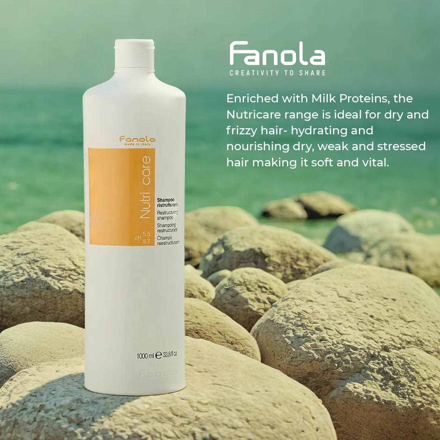 Foamy lather of Fanola Nutri Care Shampoo on hair