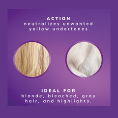 Fanola Wonder No Yellow tub shows rich violet formula to neutralize brass on blonde.