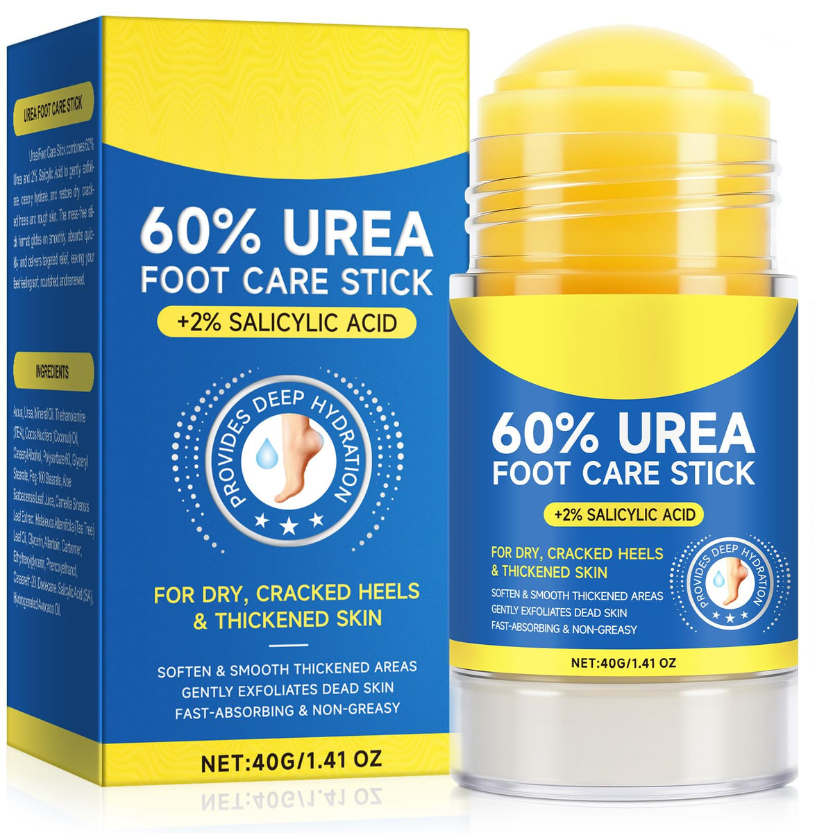FANSHI 60 percent urea cream stick for precise heel application and deep moisture.