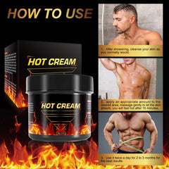FANSHI Hot Sweat Cream close-up highlighting skin-tightening and hydration benefits.