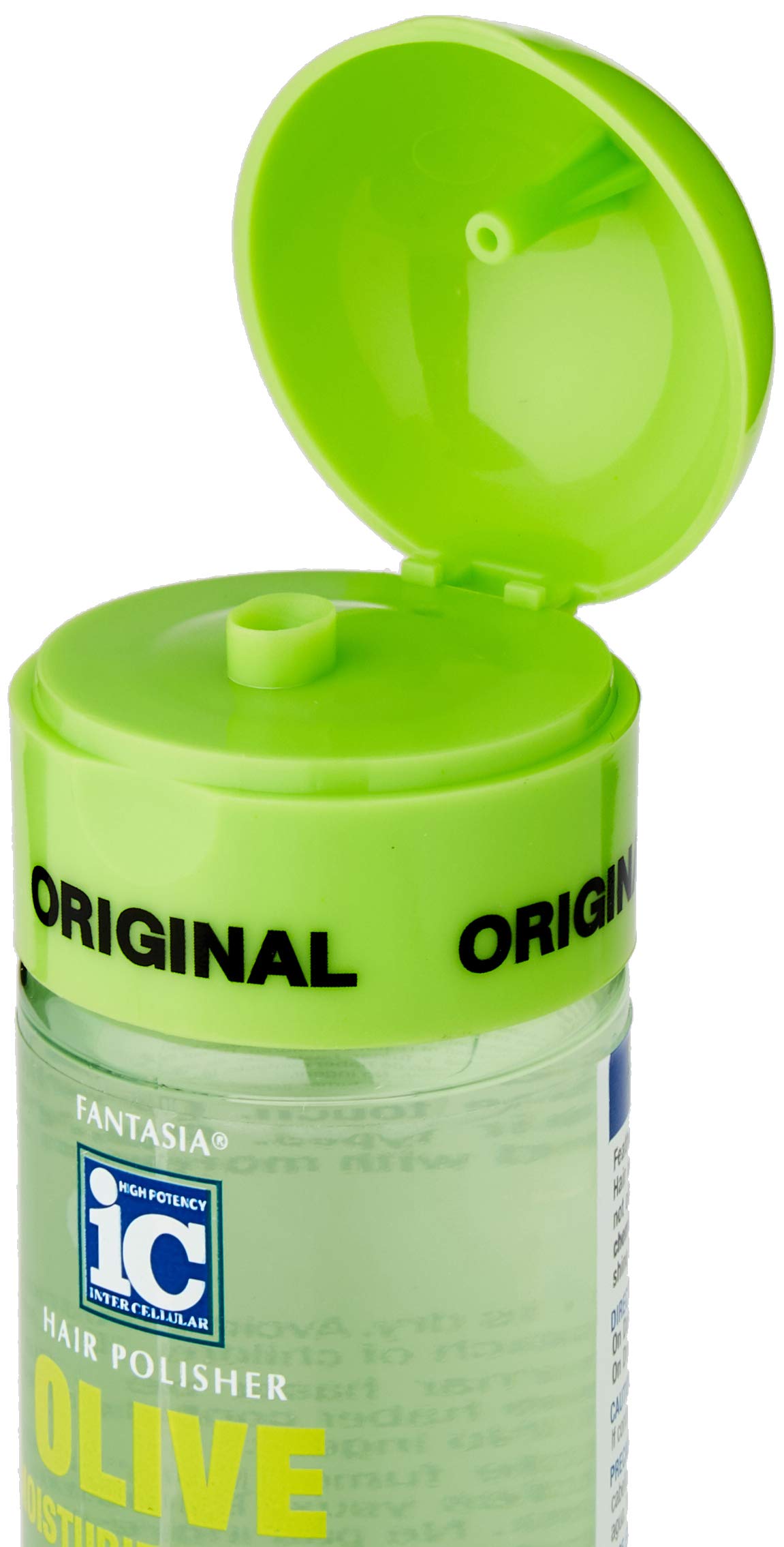 Fantasia Olive Serum close-up texture showing silky, feather-light shine.