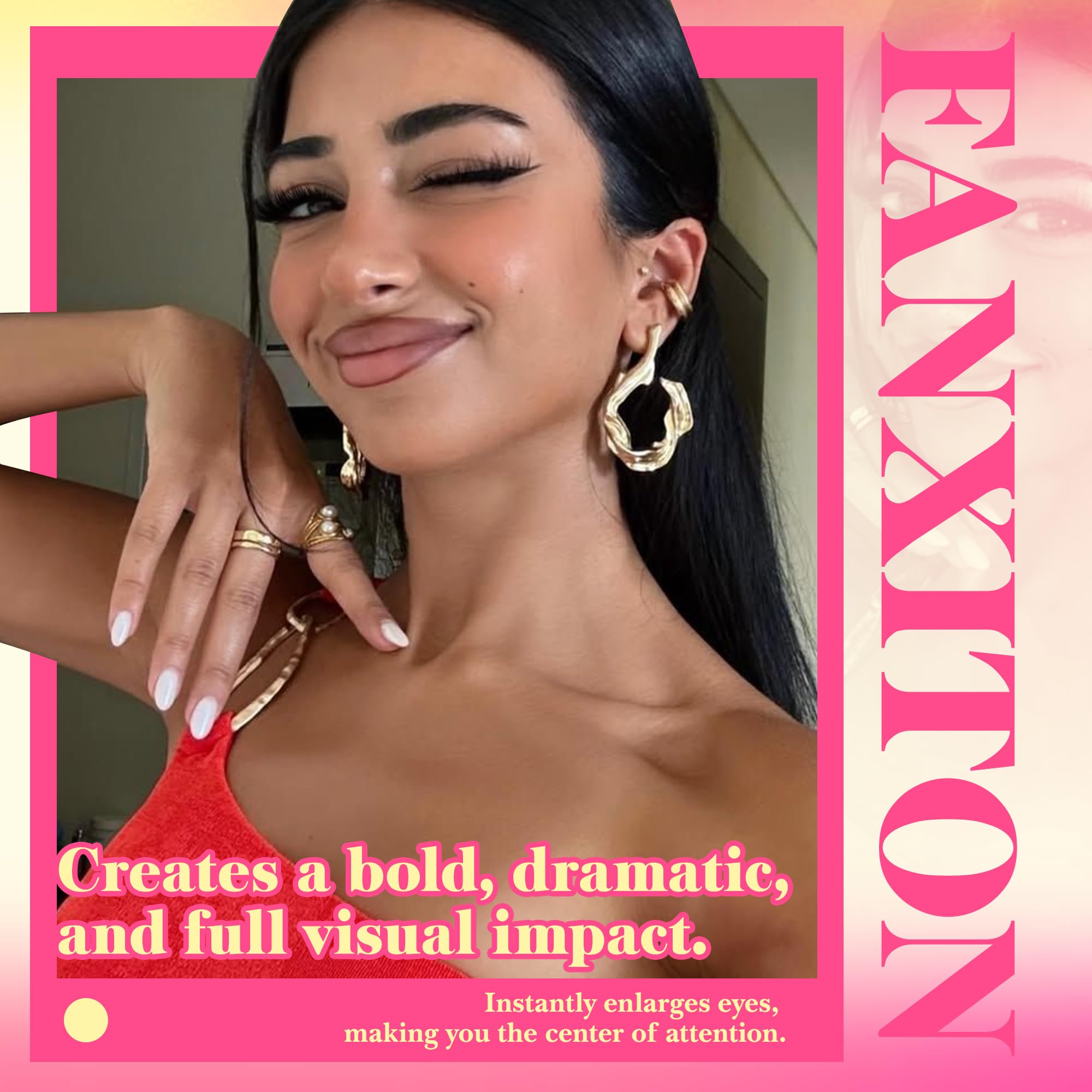 FanXiton D Curl Clusters lift the lash line.