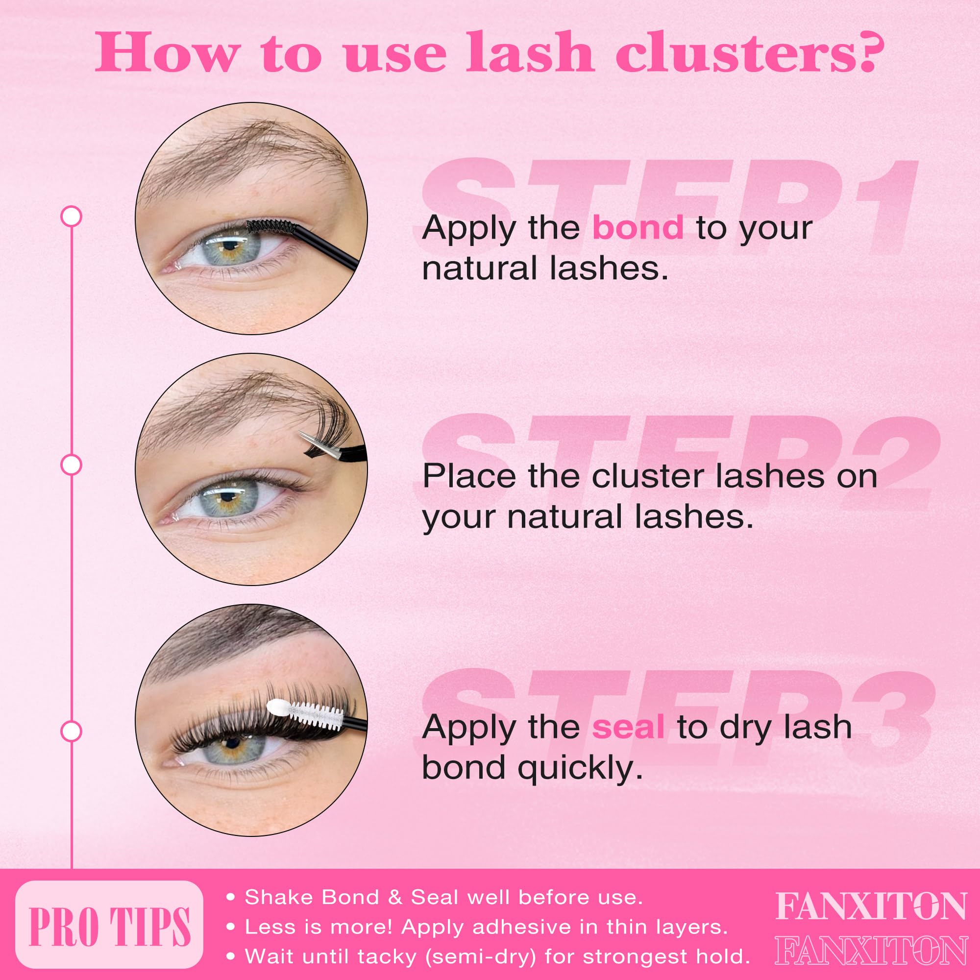 FANXITON DIY styling options create circles or cat-eye effects