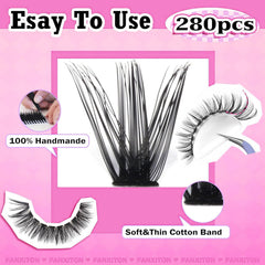 FANXITON eyelash cluster brush helps clean and separate lashes gently