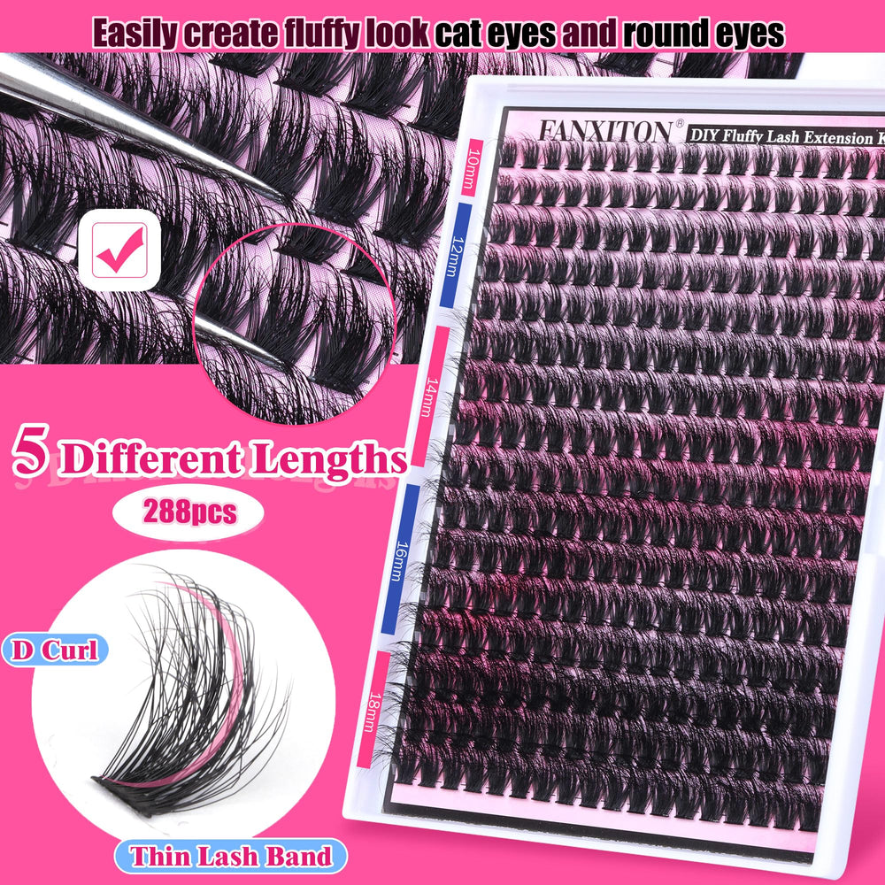 FANXITON instruction manual guiding DIY lash application