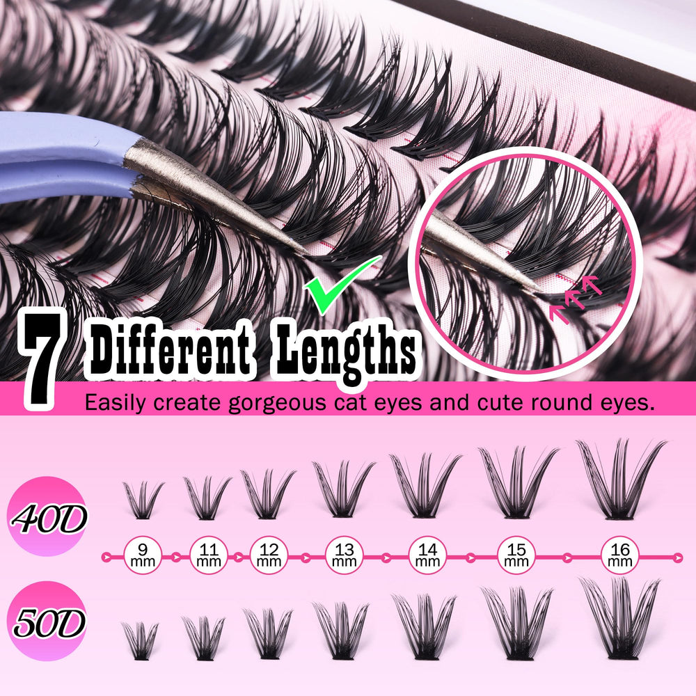 FANXITON mink-like fiber clusters deliver soft, lightweight volume and realistic look