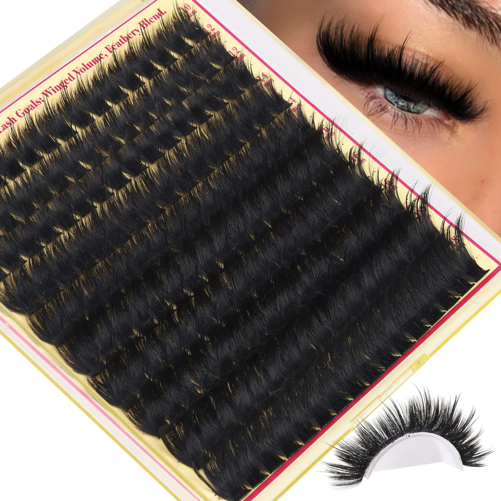 FANXITON Volume Lash Clusters in 10mm for feather-light fullness