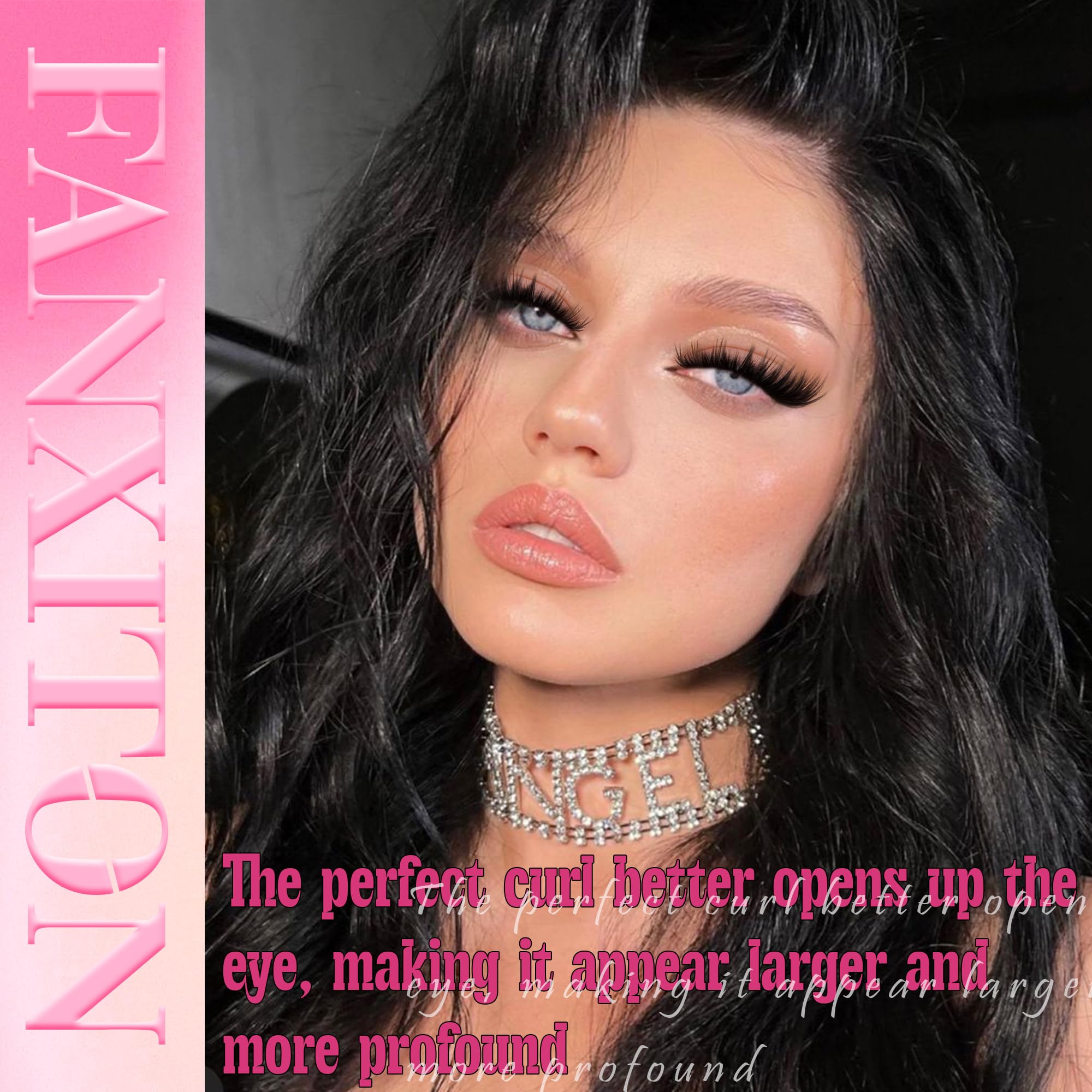 FANXITON Volume Lash Clusters 18mm for dramatic evening lashes