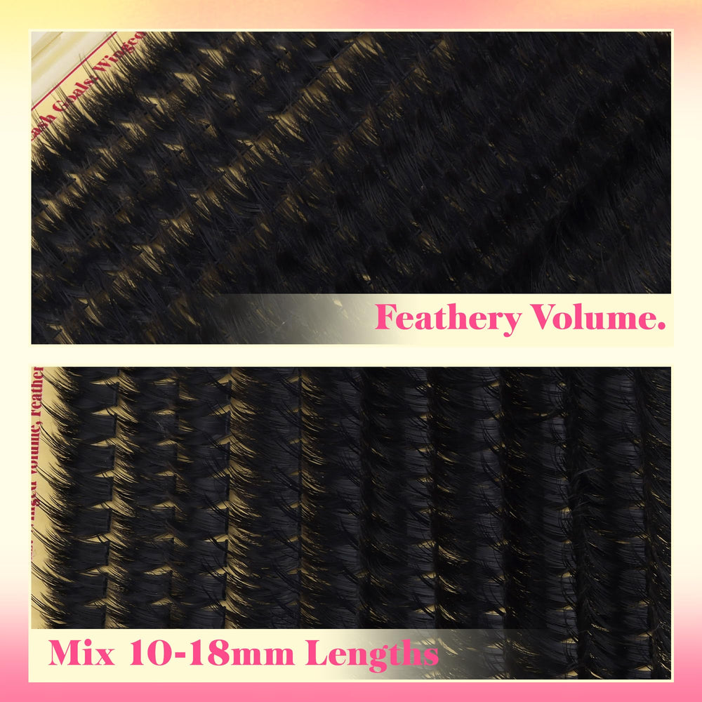 FANXITON waterproof lash clusters ideal for workouts and humid days
