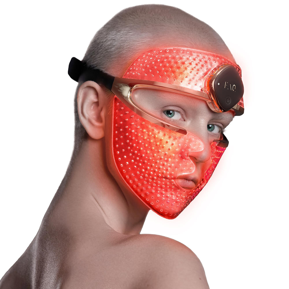 FAQ Advanced 7 LED Lights Face Mask for at-home skincare with even coverage.