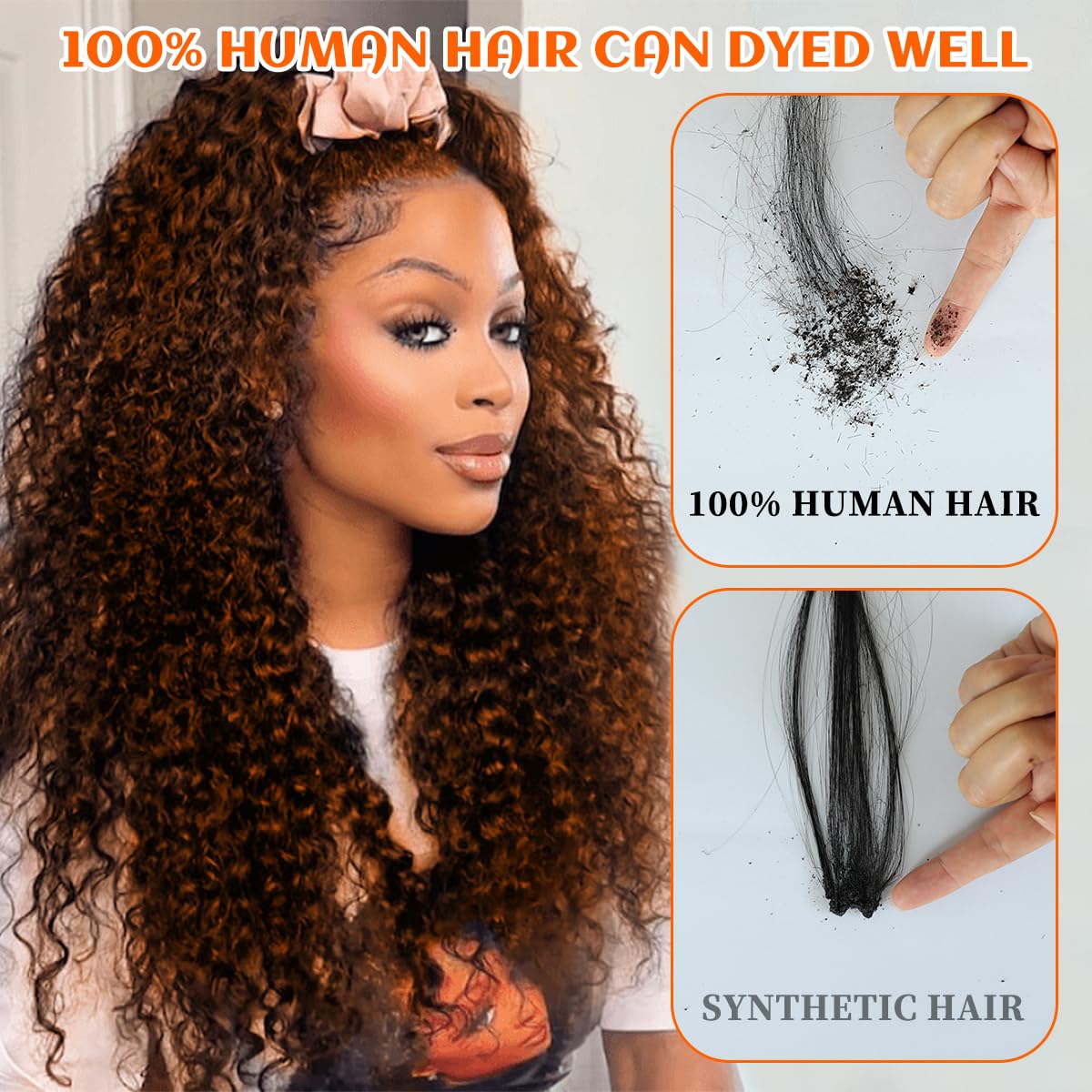 Fardoen headband wig styled into a high ponytail for versatility
