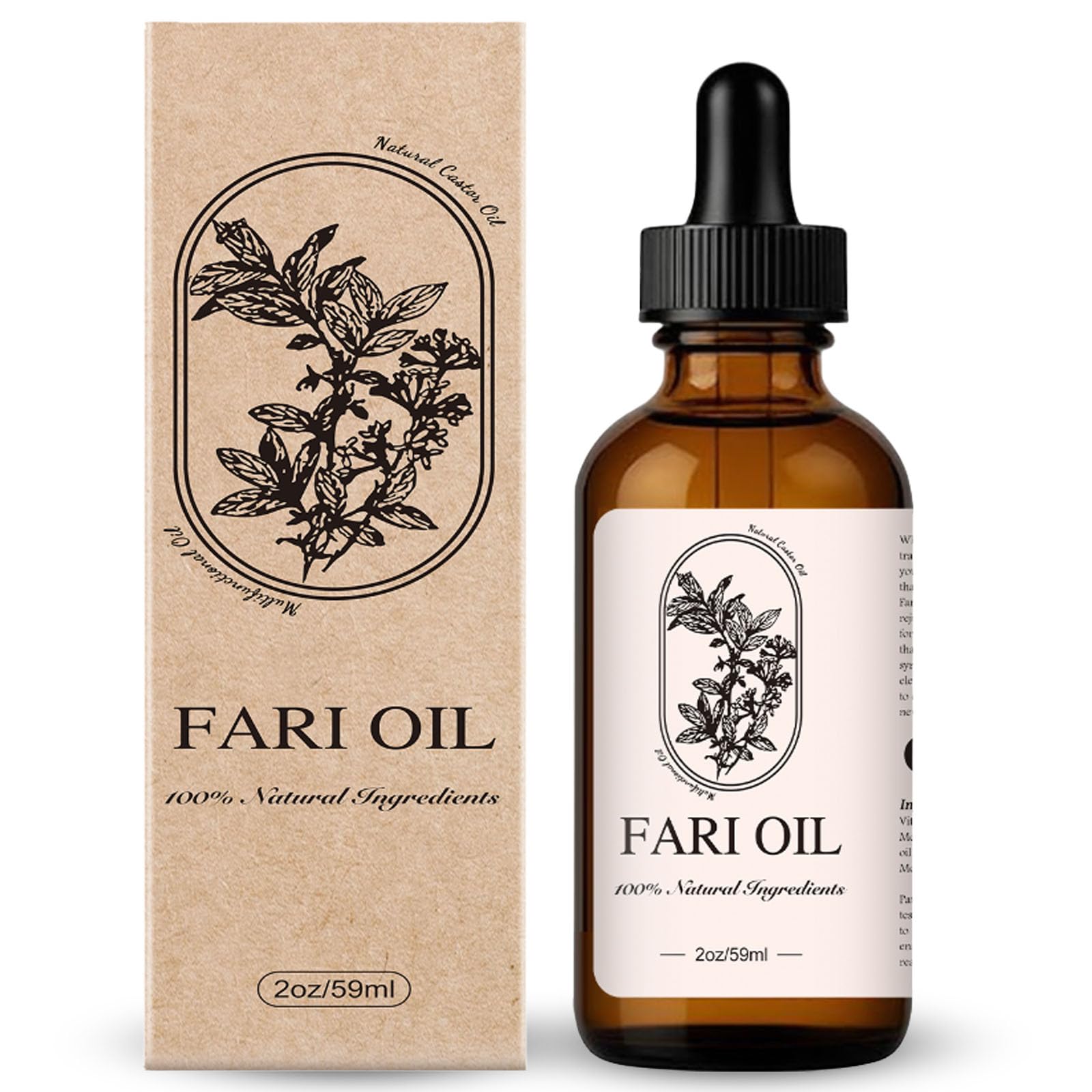 Fari Oil Hair Growth Oil bottle pour, quick-absorb formula for daily scalp nourishment
