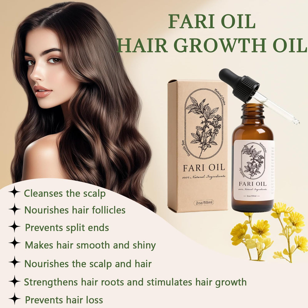 Fari Oil scalp treatment application shows soothing, fast-absorbing action