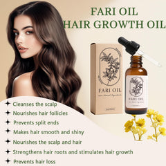 Fari Oil scalp treatment application shows soothing, fast-absorbing action