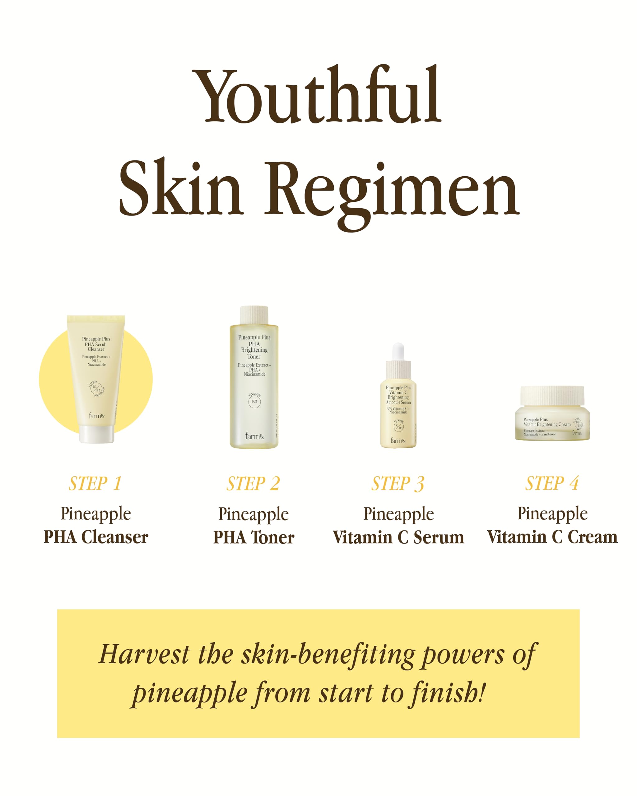 Applying Farm RX Pineapple Plus PHA Scrub Cleanser on the face for routine care