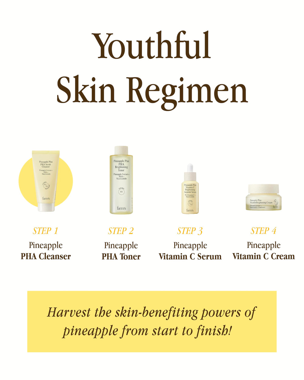Applying Farm RX Pineapple Plus PHA Scrub Cleanser on the face for routine care