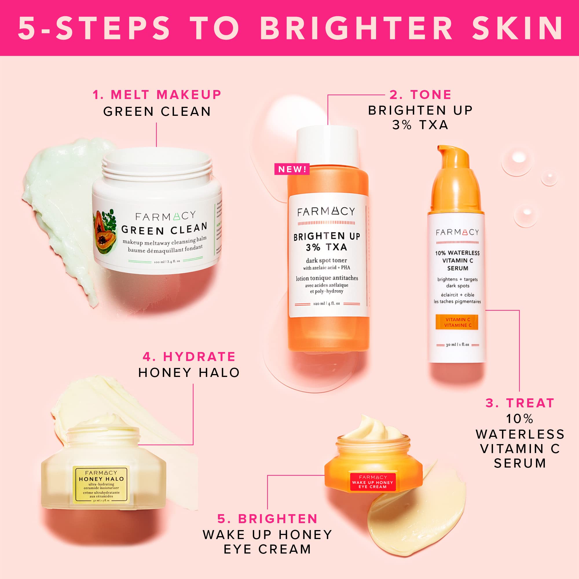Cotton pad applying toner on skin texture