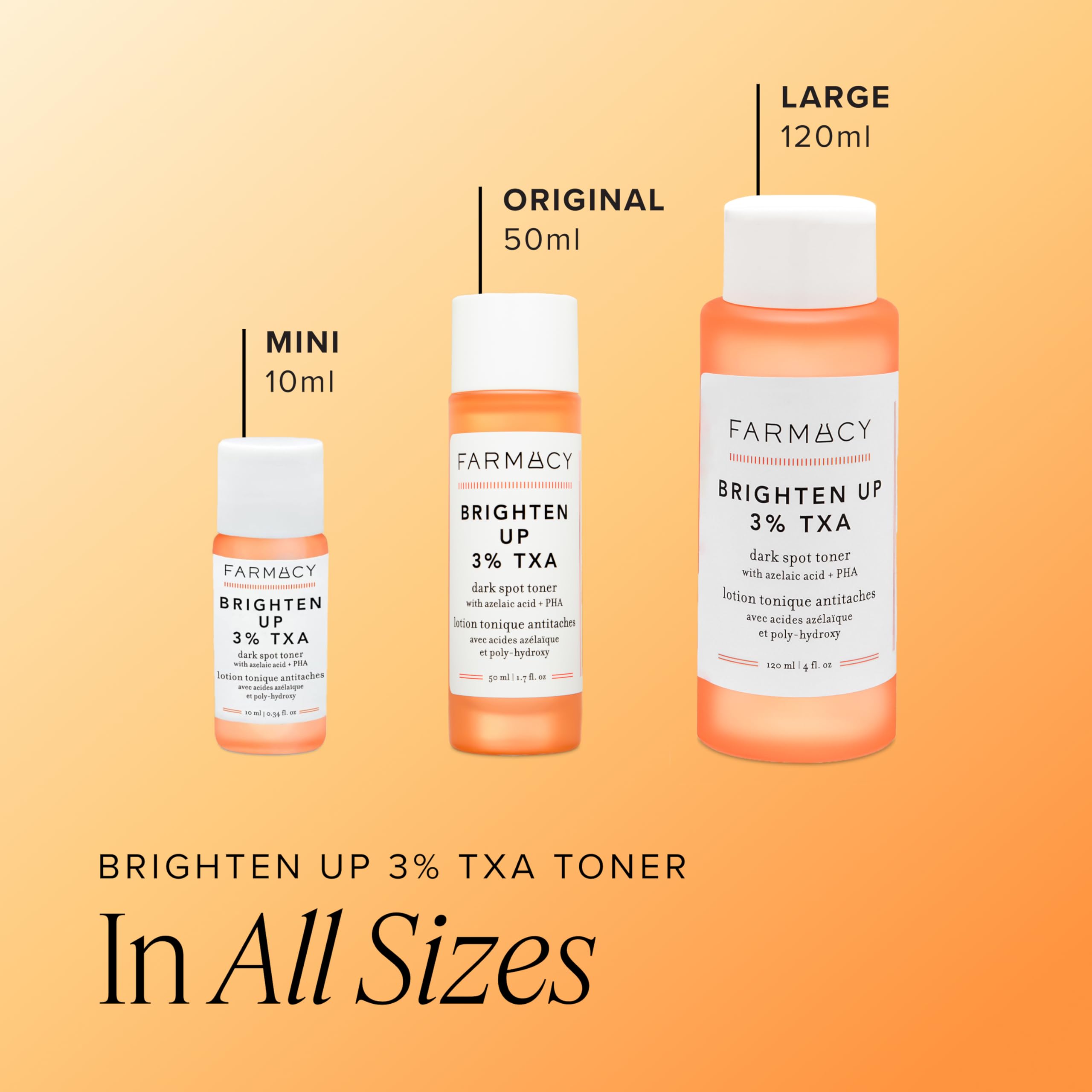 Farmacy bottle dispenser close-up for easy daily use.