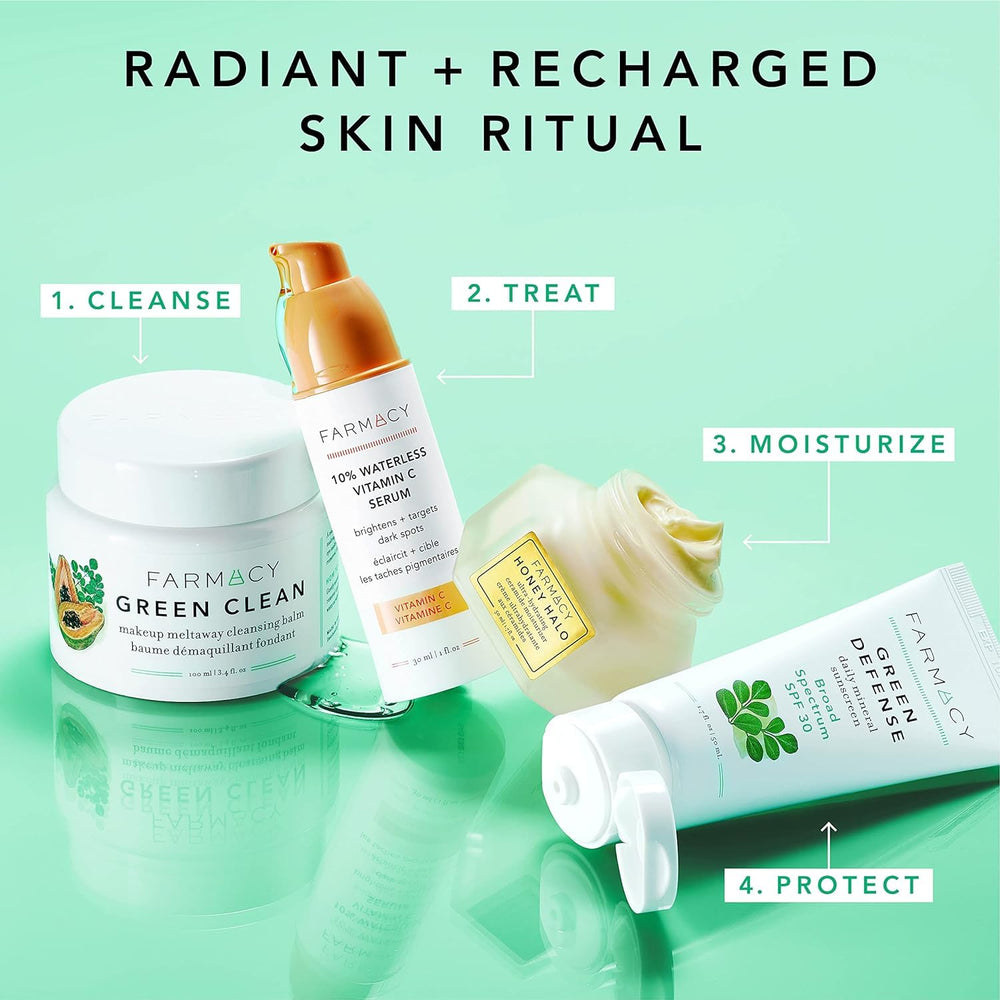 Farmacy Mineral Face Sunscreen texture shown on skin for easy application