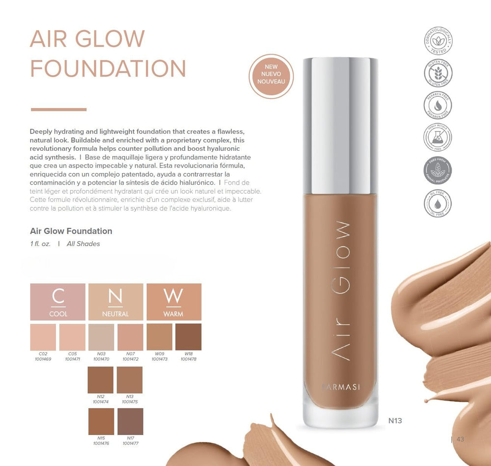 FARMASi Air Glow daylight radiance demonstrating a dewy, camera-ready glow.