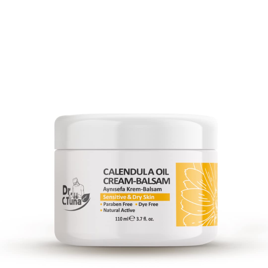 FARMASi Calendula Cream texture swatch demonstrates balm-like, non-sticky finish for daily use.