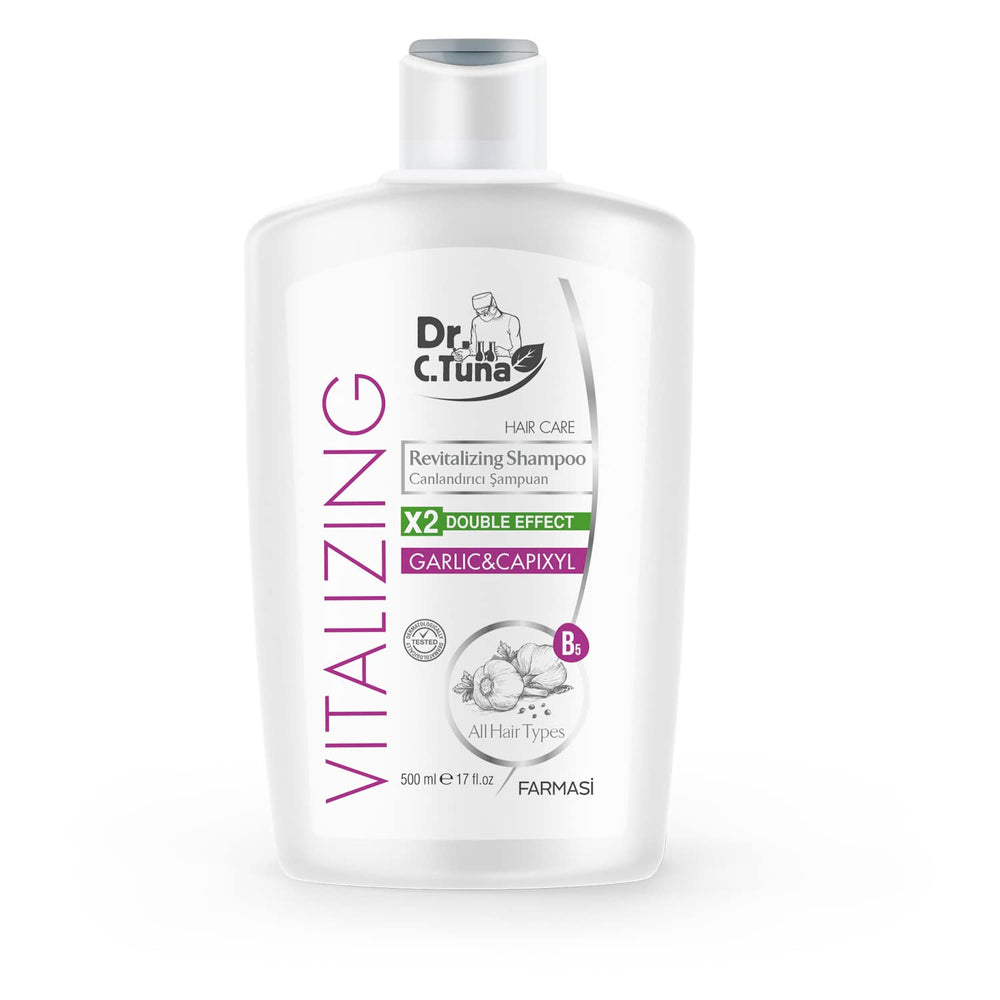 FARMASI Dr. C. Tuna garlic hair mask pack for nourished, shiny hair