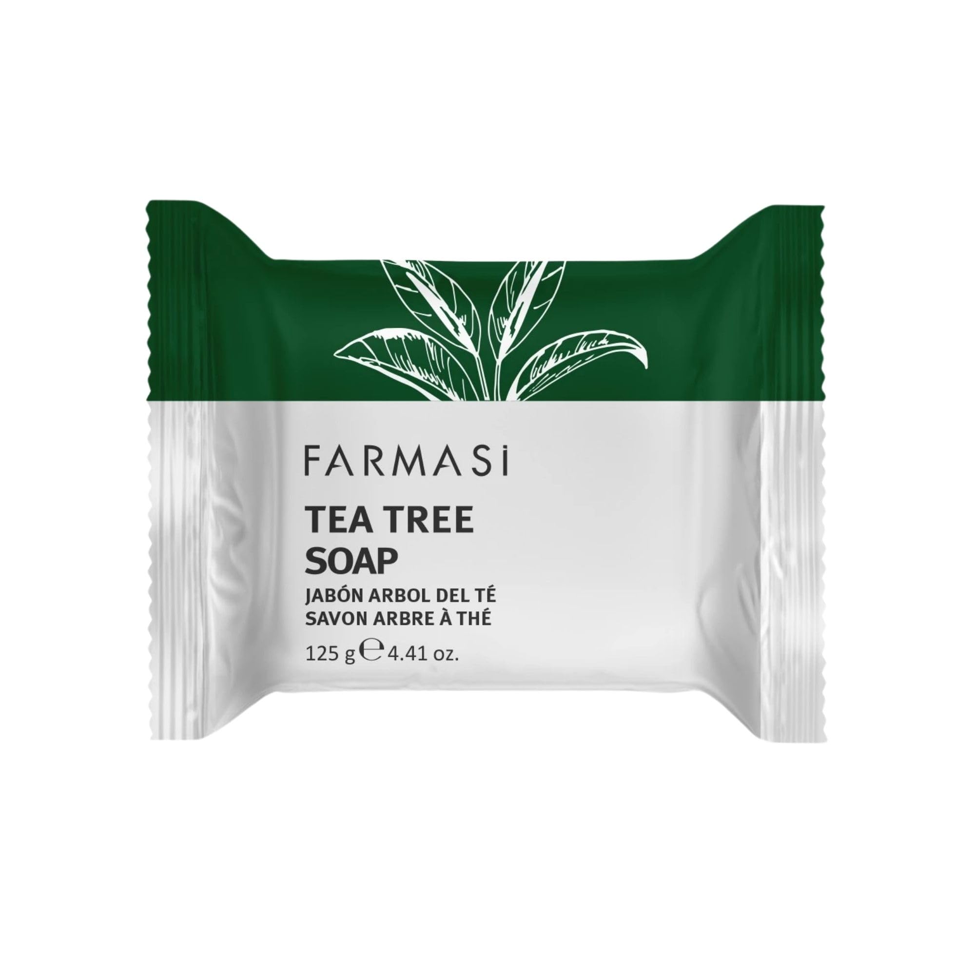 FARMASi Dr. C. Tuna Tea Tree Soap bar closeup for refreshing daily cleansing.