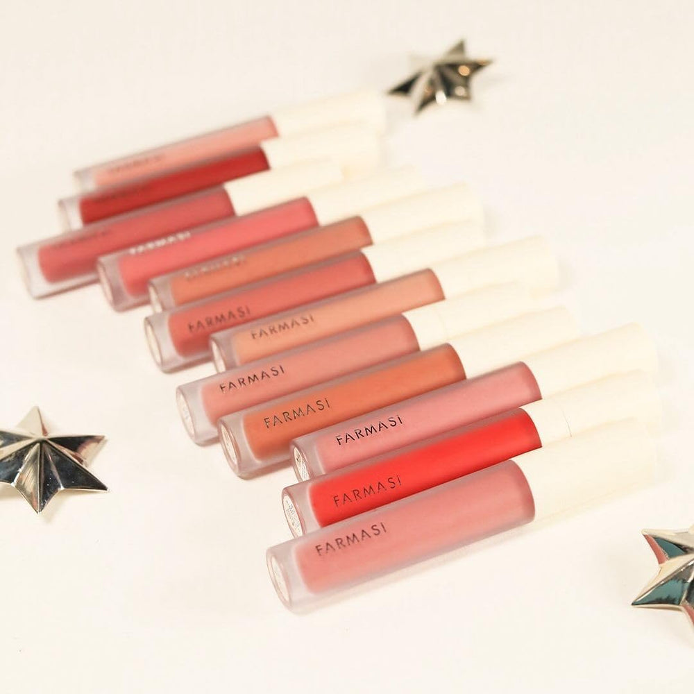 FARMASi matte lipstick tube 0.14 oz suited for on-the-go touch-ups.