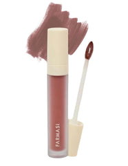 FARMASi Matte Liquid Lipstick Cool Beige packaging swatch shows weightless color and matte finish.