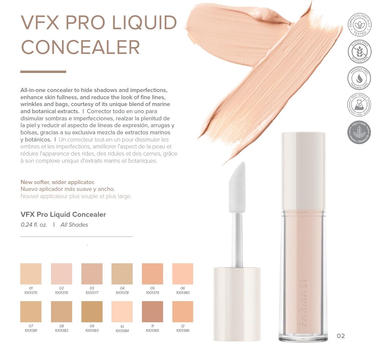 Farmasi VFX Pro Liquid Concealer travel-friendly size fits in a purse.