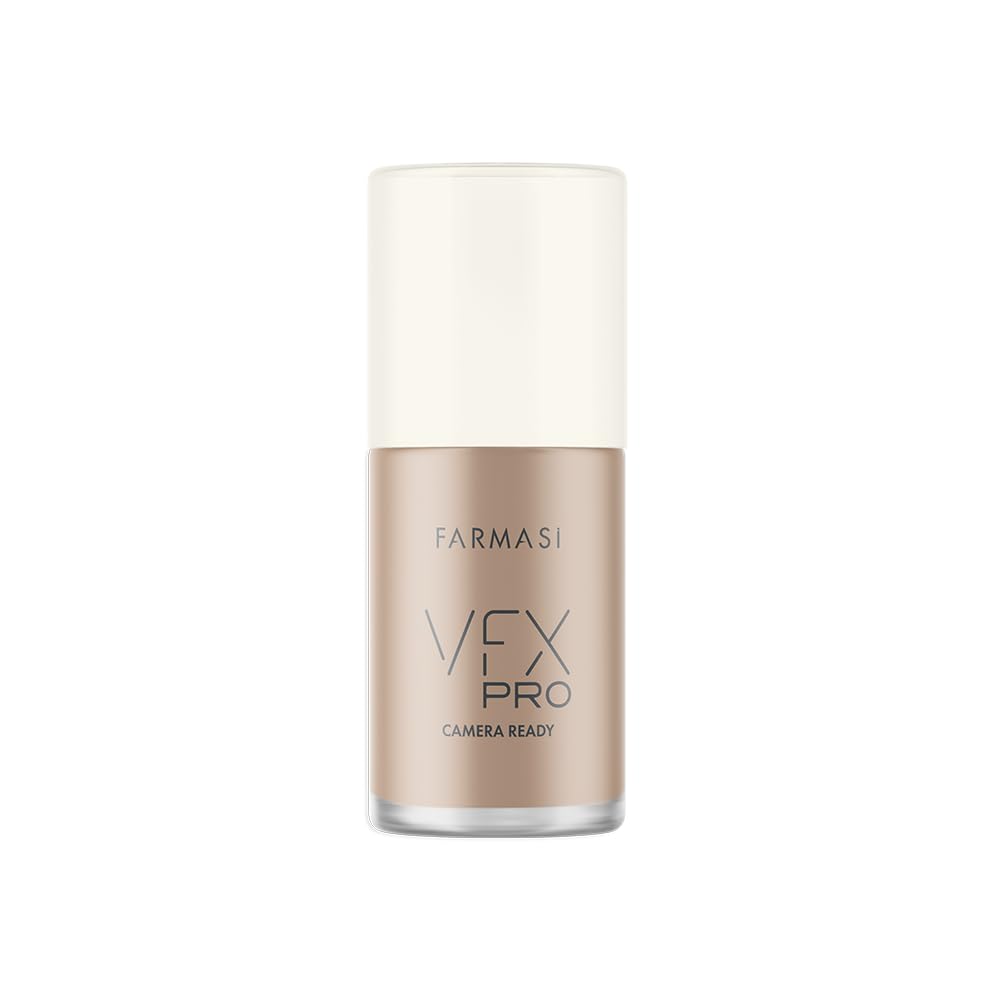 Farmasi VFX Pro long-lasting primer bottle provides a smooth base for makeup.