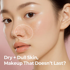 FARMSKIN Riceramin Super Glow Serum texture closeup reveals lightweight, non-sticky finish