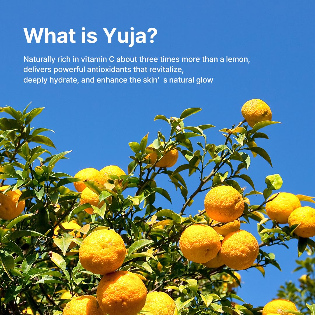 FARMSTAY Citrus Yuja Serum in hand for daily skincare ritual.